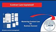 Mastering Contract Law for Business Success - Contract Law Explained! #contractlaw