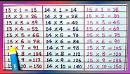 Table of 13, 14 and 15 | Table of 13 | Table of 14 | Table of 15 | Maths Tables | Tables | RSGauri