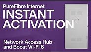 TELUS | Activating a pre-installed Network Access Hub and Boost Wi-Fi 6 in a media panel