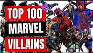 Top 100 Marvel Villains