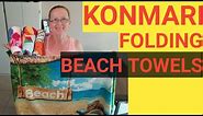 How to konmari fold beach towels easy