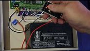 How to replace an alarm battery to a home security alarm system