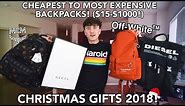 Buying the CHEAPEST To Most EXPENSIVE Designer Backpacks (Gucci, Off-White & More!)