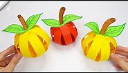 3d paper apple | Easy paper crafts