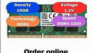 Crucial 16GB Single DDR4 3200 Mhz SODIMM RAM at lowest price in Dubai UAE