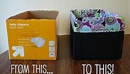 DIY Diaper box into a gorgeous Storage Box!!