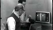 Ralph Baer and Bill Harrison Play Ping-Pong Video Game, 1969
