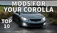 TOP 10 MODS FOR TOYOTA COROLLA IN 2022