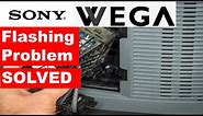 How to Troubleshoot a Flashing Sony Wega TV || Sony TV Blinking Problems & Solution