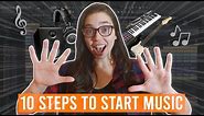 How to LEARN EDM MUSIC PRODUCTION for BEGINNERS - 10 steps to get you started