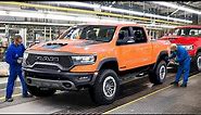 How They Build the Massive Ram 1500 TRX Trucks From Scratch - Production Line