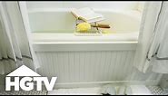 How to Frame Your Tub With Beadboard | HGTV