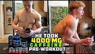 He Took 4000 MG CAFFEINE Pre-Workout... This Is What Happened To Him