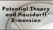 Energies, Capacities, Hausdorff Dimension