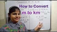 m to km - how to convert meter to kilometer