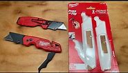 Review of: Milwaukee FASTBACK Folding Utility Knife - Press and Flip, 2 pack (Automatic?)
