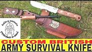 British army J.Adams Sheffield mod survival knife custom, modifications and sheath by Wessex Blades
