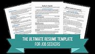 FREE Resume Template & Example
