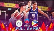 Chinese Taipei v Philippines | Full Basketball Game | FIBA Women's Asia Cup 2023 - Division A