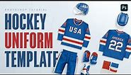 How to create a Team USA hockey uniform with photoshop mockups