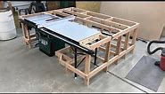 “custom building” OUTFEED tables for your table saw (grizzly 1023rlx)