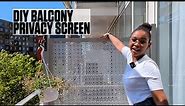 How to make a Privacy Screen | Balcony & Apartment | IKEA Hack