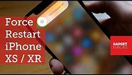 How to Force Restart the iPhone XS, XS Max & iPhone XR