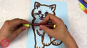 How to Color Cat Coloring Videos For Children, Cute Cat Coloring Pages, Art Colors For Kids