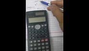 How to solve quadratic equation by using Casio fx 991MS calculator.