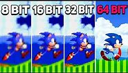 Sonic the Hedgehog 2 (1992) 8bit vs 16bit vs 32bit vs 64bit (is there a big difference?)