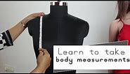Lesson 1 - How to take body measurements for womens kurti /dress easy step by step
