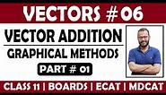 Class 11 Physics | Vectors # 6 | Vector Addition by Graphical Methods | Part 1 | ECAT | MDCAT