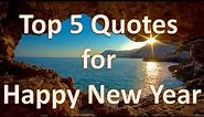 Top 5 New Year Quotes