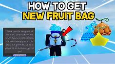 [GPO] HOW TO GET NEW FRUIT BAG!🎒*RARE*?(PRESTIGE BAG!)