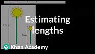 Estimating lengths | Measurement and data | Early Math | Khan Academy