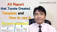 A3 Report that Toyota Created, Template and How to Use it【Excel Template Practice】