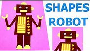 ROBOT FROM GEOMETRIC SHAPES | ROBOT WITH SHAPES | MATHS PROJECT| MAKE WITH SHAPES | SHAPES ROBOT