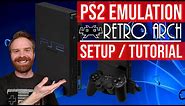 PlayStation 2 (PS2) Emulator on RetroArch: PCSX2 Core (Install guide: setup / config / tutorial)