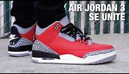 Air Jordan 3 SE UNITE Fire Red REVIEW & ON FEET