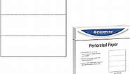 PrintWorks Professional Perforated Paper, 500 Sheets, 4 Part Perf