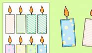 Birthday Candle Labels