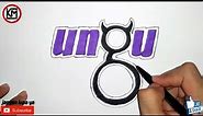 Cara menggambar logo ungu band