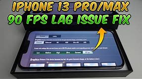 iPhone 90 FPS Lag/Glitch issue Fix!!! (PUBG MOBILE & BGMI) Unstable or laggy 90 fps on iPhone 13 Pro