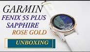 Garmin Fenix 5S Plus Sapphire Rose Gold Unboxing HD (010-01987-07)