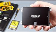 Old Laptop SSD Upgrade: how to install Samsung 850 EVO SSD; unboxing, migration & review; SSD vs HDD