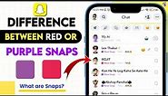 Difference between Red Snap and Purple Snap | What are Snaps?