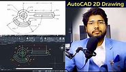 AutoCAD 2D Practice Drawing | Making 2D Drawing with Dimensions