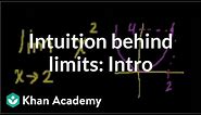 Introduction to limits 2 | Limits | Precalculus | Khan Academy
