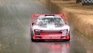 The Audi S1 Hoonitron was still able to play in the soaking wet conditions at FOS!
