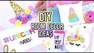 DIY UNICORN ROOM DECOR FOR TEENAGERS! Cute DIY Room Decor Ideas!